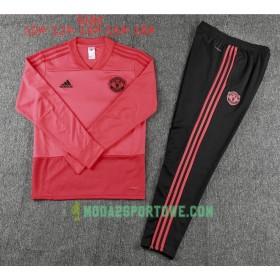 Manchester United Dziecięcy Komplet Bluzy Treningowe Czerwony 2018/19